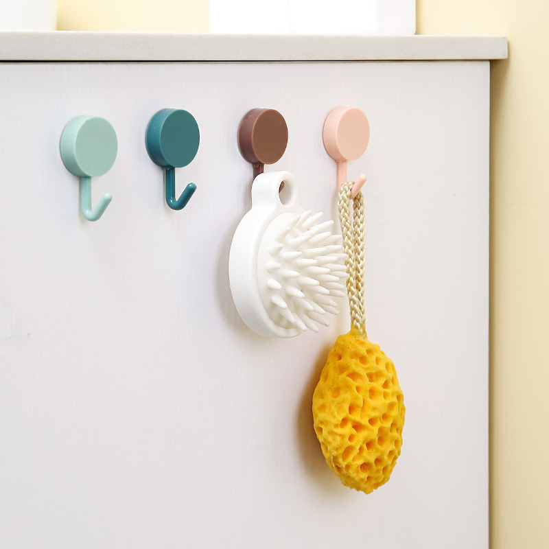 Kitchen Wall Hook Self Adhesive Storage Gadgets Key Holder Coat Towel Hanger Hooks Bathroom Home Organizers Accessories R2170