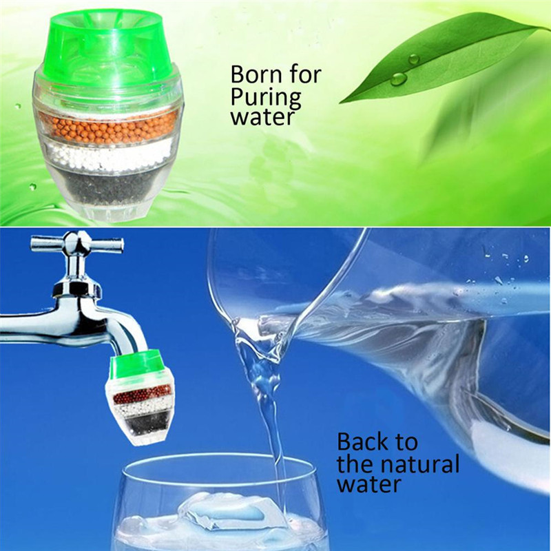 Household high quality activated carbon filter household kitchen faucet cleaning mini filter water purifier R0898