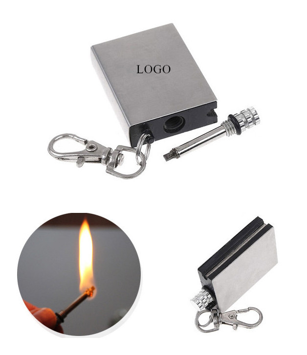 Custom Logo Stainless Steel Torch Lighters Kerosene Oil Flame Lighter Million Matches Flint Fire Starter