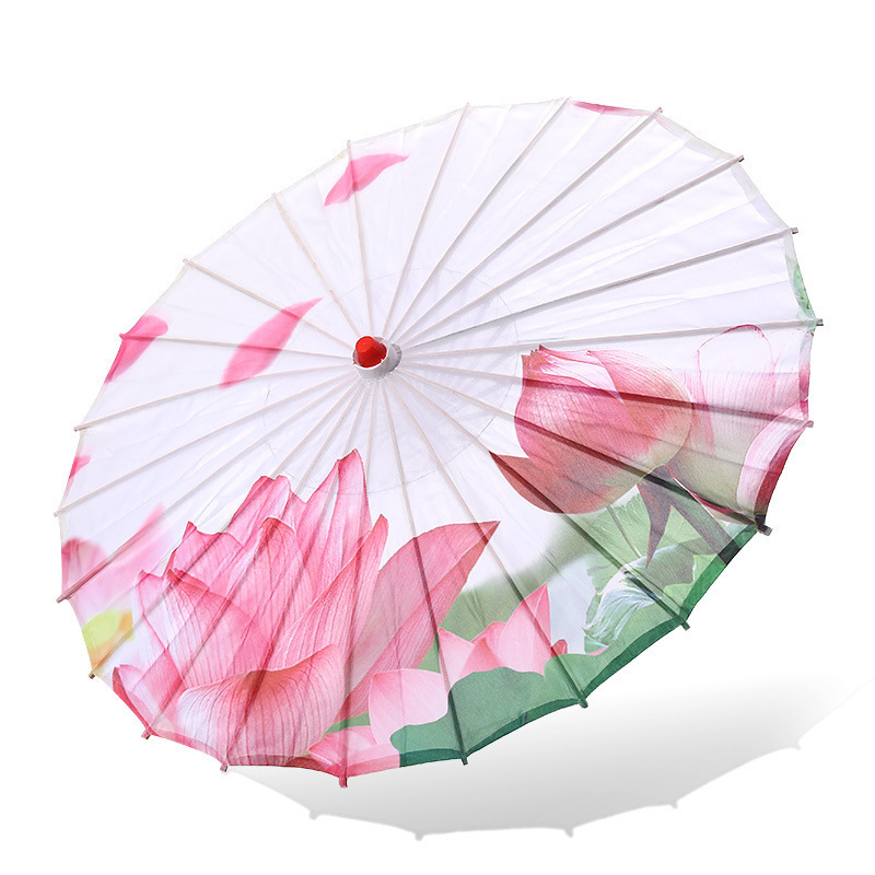 T1872 Chinese Silk Cloth Umbrella Classic Style Decorative Umbrella Oil Paper Painted Parasol Art Umbrella