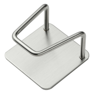 304 Stainless Steel Rust Proof Waterproof Kitchen Hook Adhesive Sponge Holder Sink Caddy for Kitchen Accessories