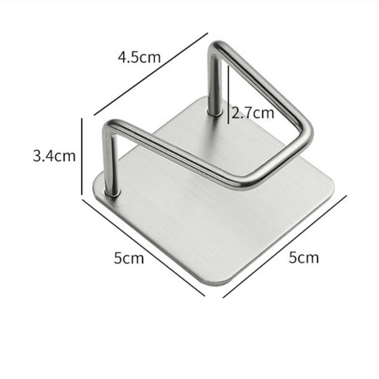 304 Stainless Steel Rust Proof Waterproof Kitchen Hook Adhesive Sponge Holder Sink Caddy for Kitchen Accessories