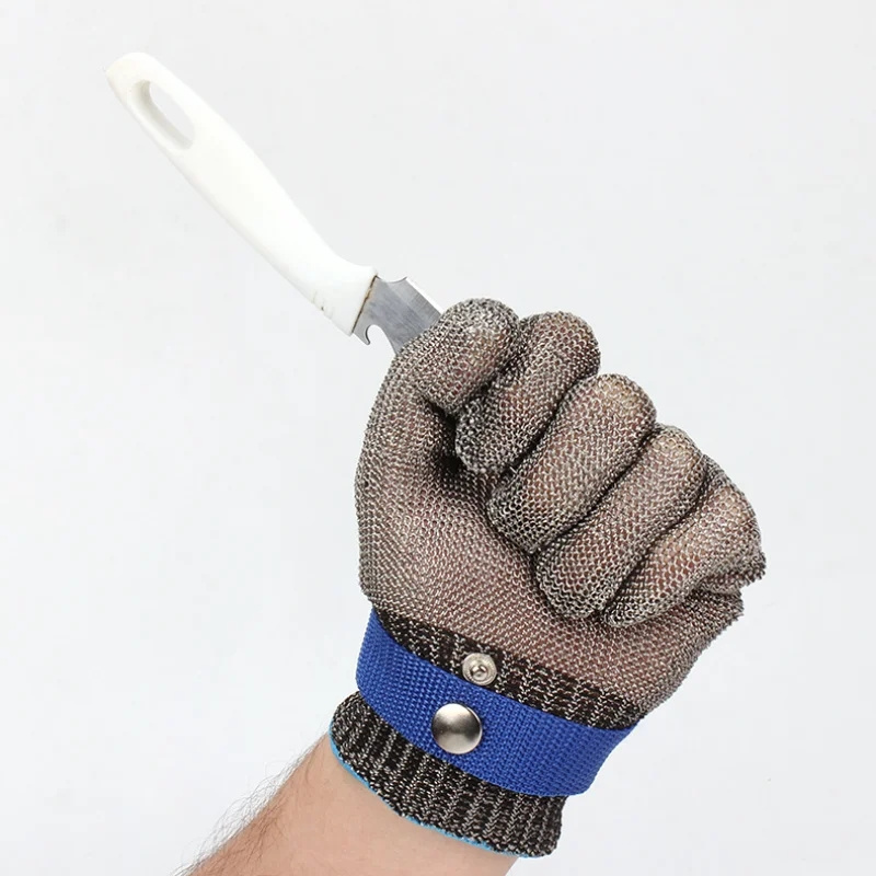 Wear-resistant Slaughter Hand Protection Stainless Steel Grade 5 Anti-cut Gloves Labor Insurance Steel Wire Gloves