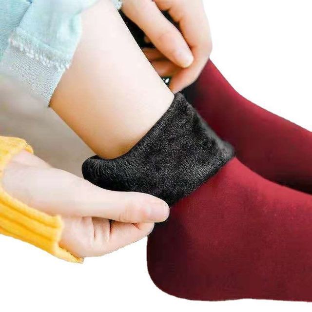 Home Snow Velvet Home Floor Socks Warm Thicken Thermal Soft Casual Solid Color Women Winter Socks