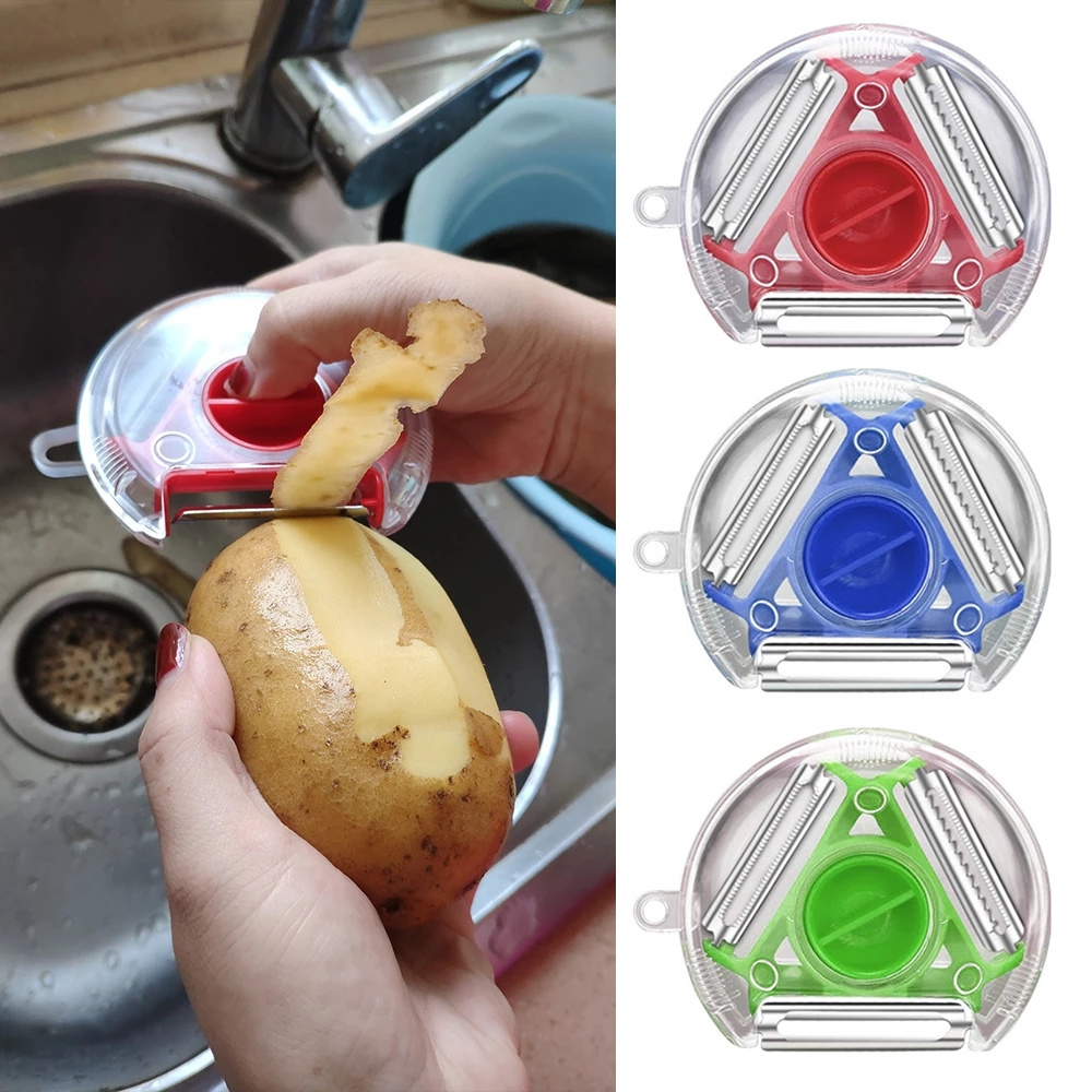 Slicer Potato Carrot Ginger Grater Three in One Function Kitchen Tools Apple Cutter Vegetable Fruit Peeler