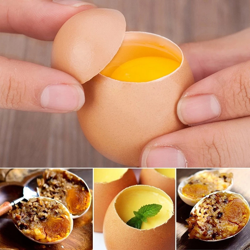 Metal Egg Shell Opener Topper Cutter 304 Stainless Steel Boiled Raw Egg Creative Kitchen Tool  Egg Opener