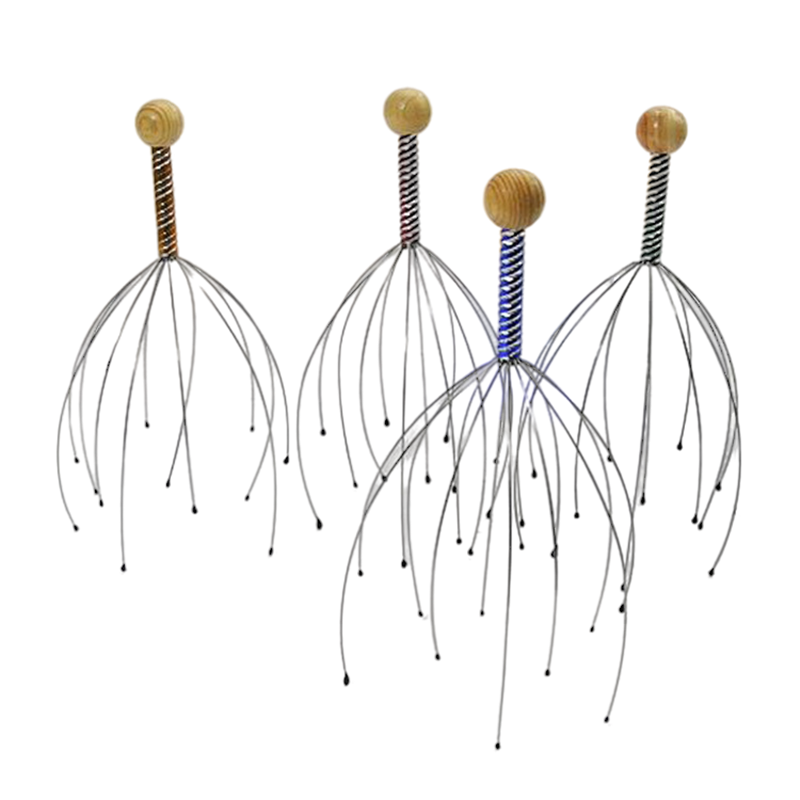 Octopus Head Massager Scalp Relaxation Relief Body Massager Metal Head Massager