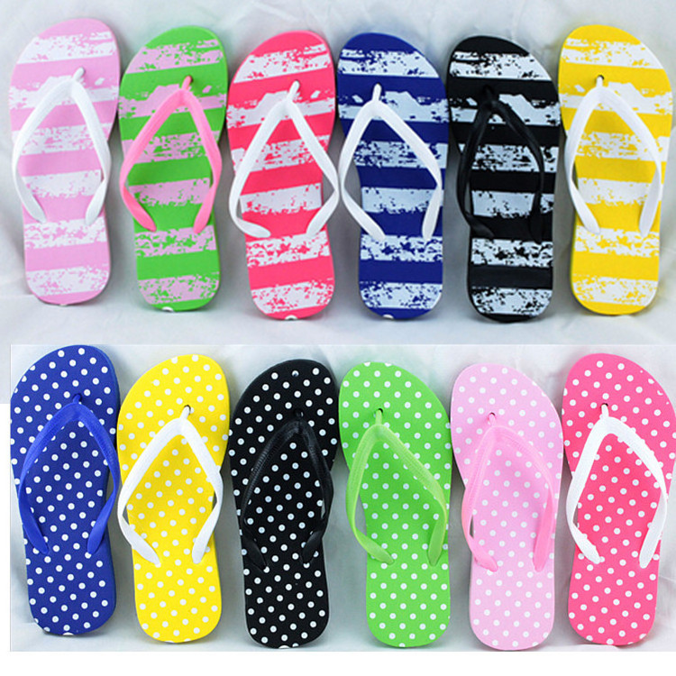 Simple Solid Color Slippers Flip Flops Women Summer Casual Non-Slip Couple Flip Flops Breathable Beach Slippers