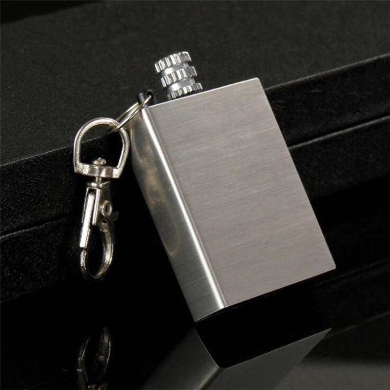 Stainless Steel Flint Fire Lighter Starter Matches Portable Survival Tool Lighter Kit for Outdoor Hiking Camping R0961