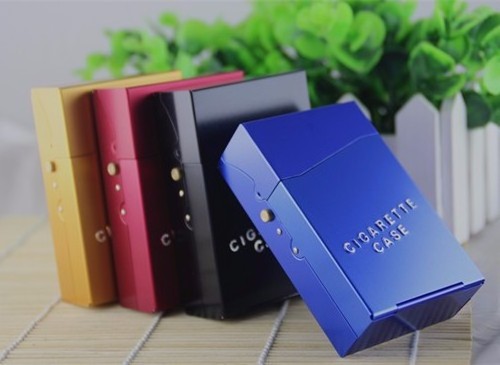 Factory direct supply custom made 20 pcs lady metal cigarette case cigarette box creative aluminum cigaret case slim