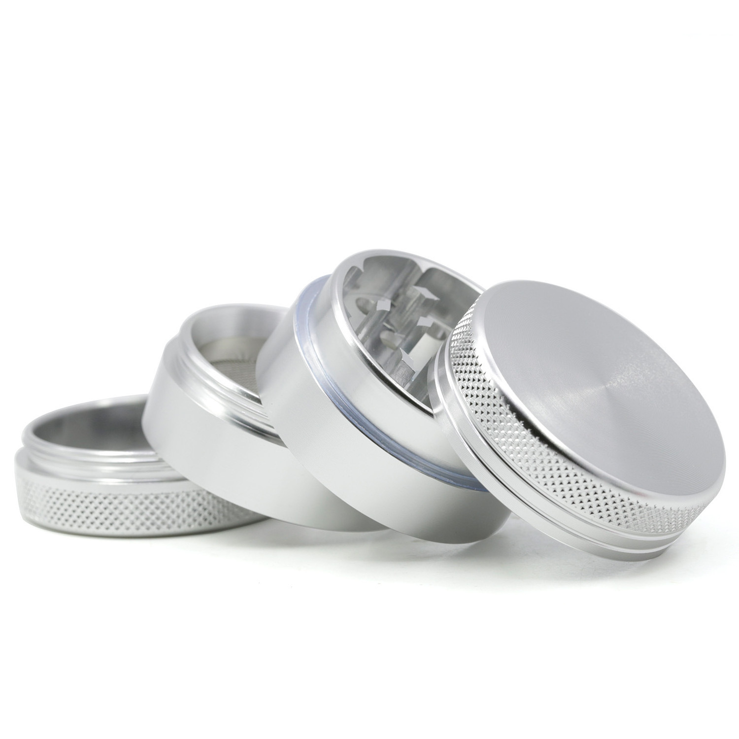 4Layers Aluminum Tobacco Grinder Tobacco Smoking Herb Grinder Spice Herbal Hand Crank Crusher Accessories