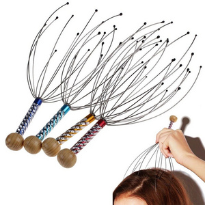 Octopus Head Massager Scalp Relaxation Relief Body Massager Metal Head Massager