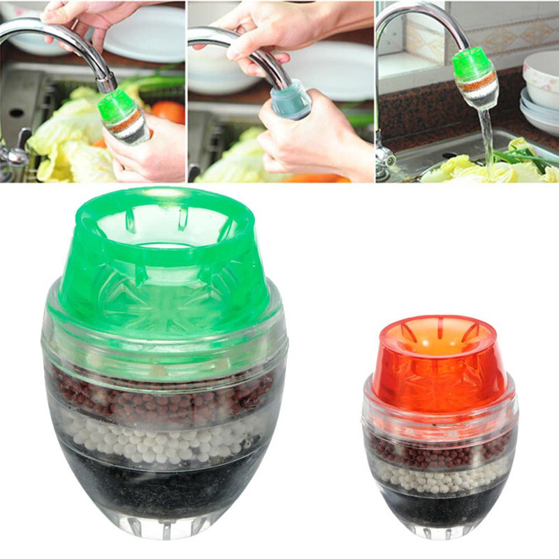 Household high quality activated carbon filter household kitchen faucet cleaning mini filter water purifier R0898