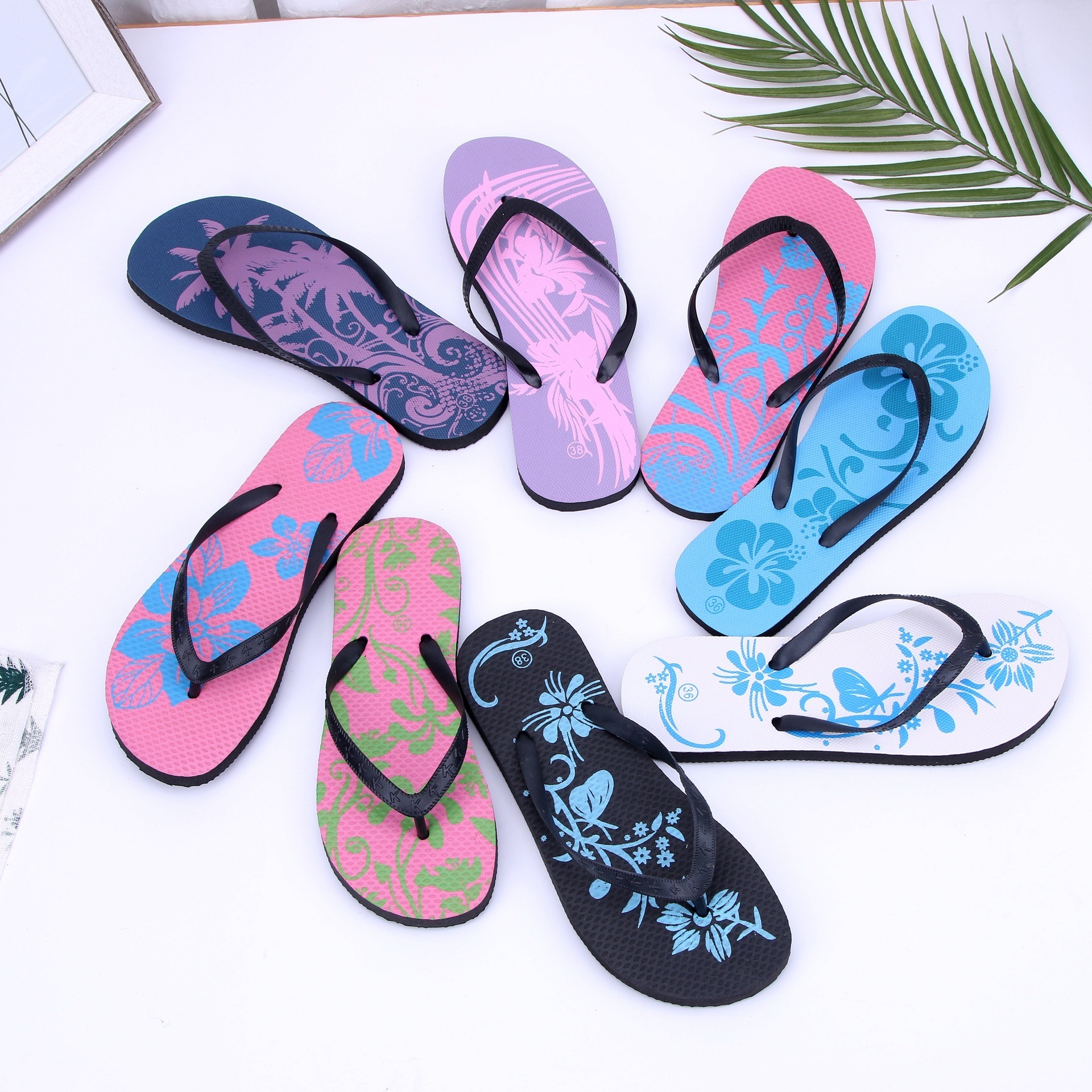 Women's Slippers Summer Slides Shoes Beach Sandals Outside Platform Leisure Women Flip Flops