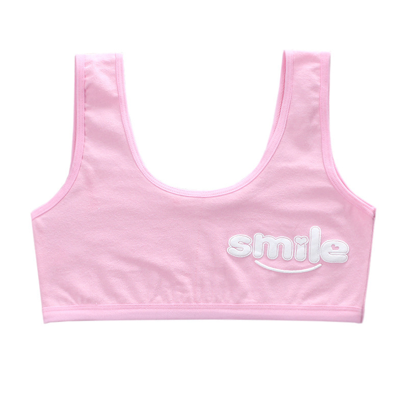 8230590 Teen Girl Sports Bra Kids Top Camisole Underwear Young Puberty Small Training Bra for 8-16 years