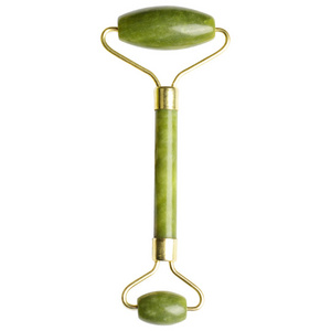 Green Roller and Gua Sha Tools Set by Natural Jade Scraper Massager with Stones for Face Neck Back and Jawline R1199-1