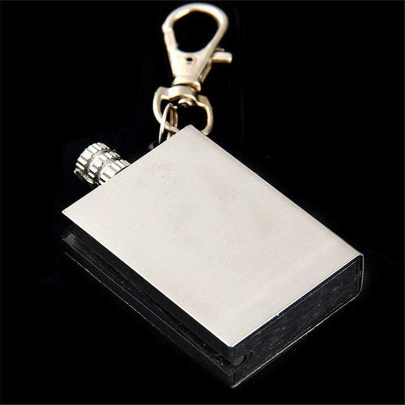 Stainless Steel Flint Fire Lighter Starter Matches Portable Survival Tool Lighter Kit for Outdoor Hiking Camping R0961