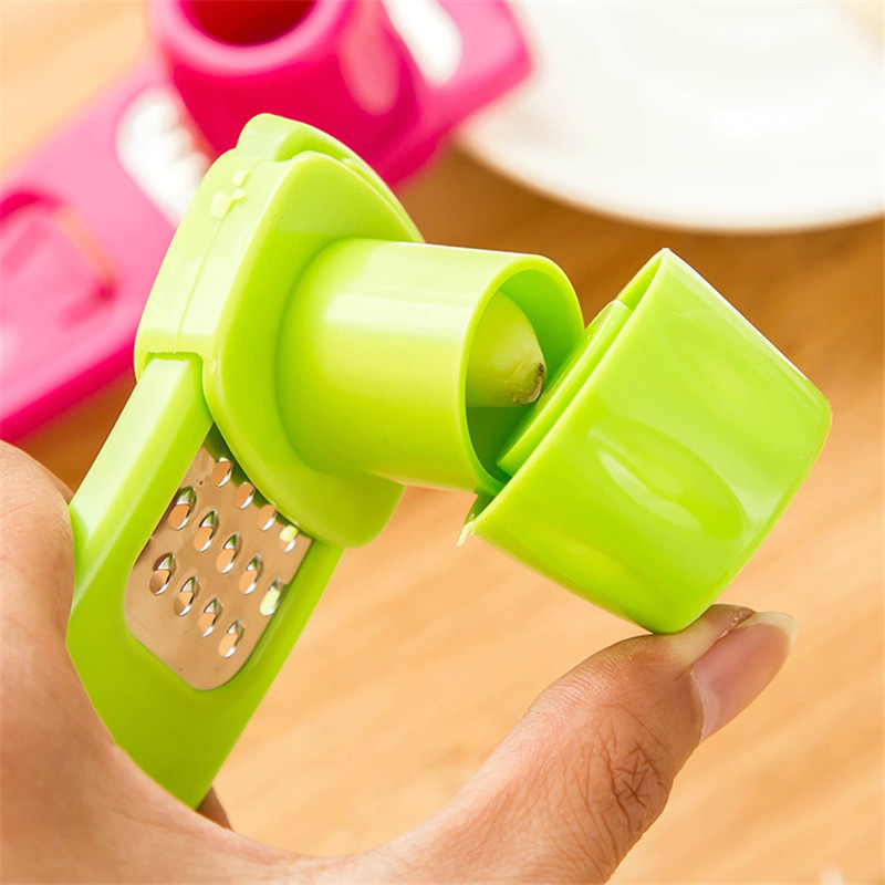 Kitchen Accessories Garlic Press Chopper Crusher Ginger Garlic Grinding Tool Grinding Peeler S0131