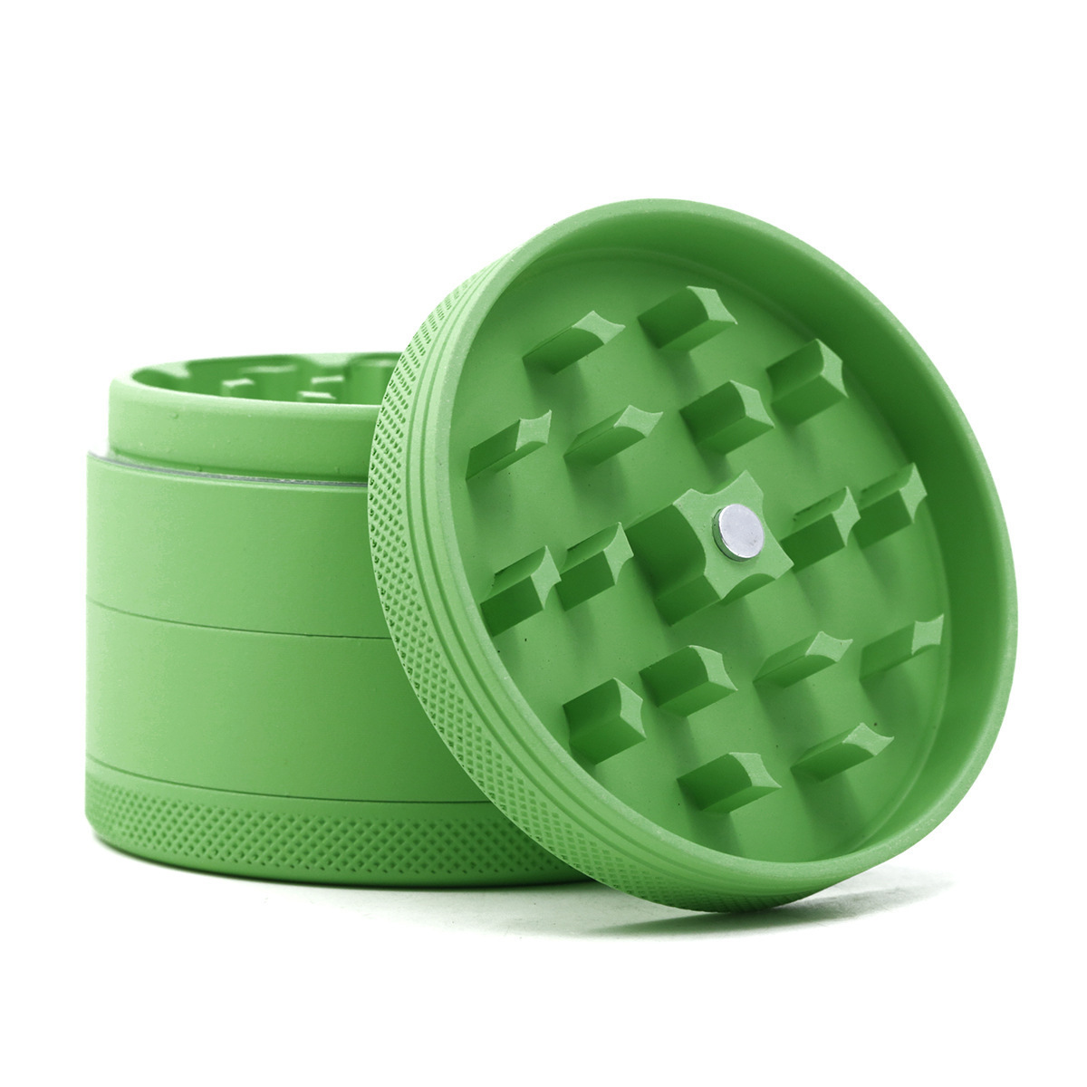 4 Layers Mini Cute Tobacco Grinder Aluminum Alloy Smoke Accessories Silicone Coated Herb Grinders