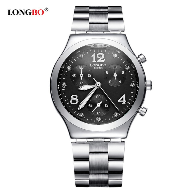 Fashion LONGBO Brand Luxury Waterproof Casual Quartz Watch Women Lady Gift Watches Waterproof Stainless Steel Watch Montre Femme