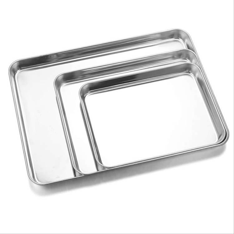 Square Cookie Sheet Bakeware Stainless Steel Baking Pan