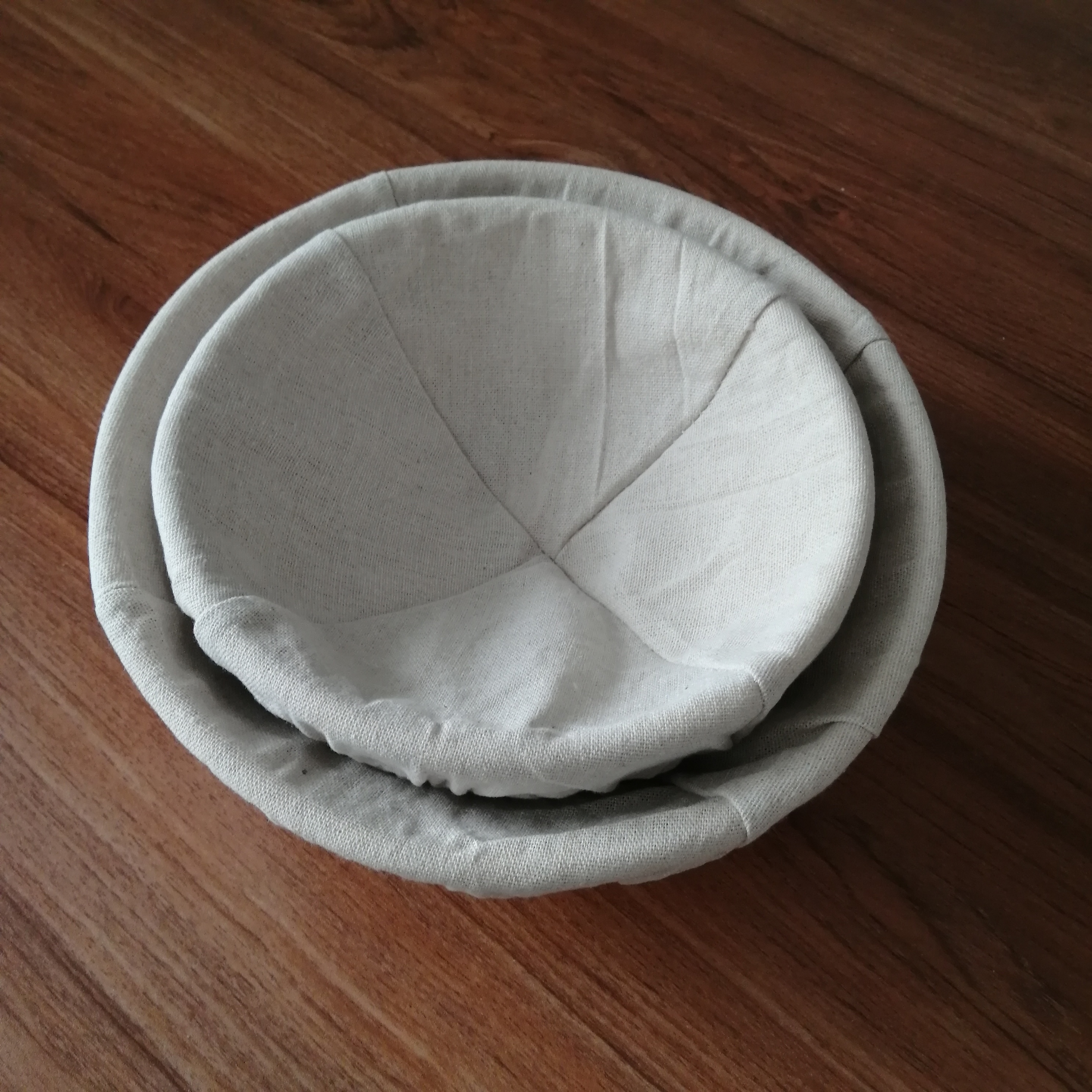 10 Inch Artisan Baker Bakery Bread Dough Fermentaion Banneton With Cloth Liner Natural Rattan Handmade Bread Proofing Basket