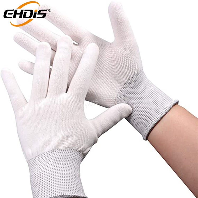 Ehdis Industrial Anti-static Window Tint Vinyl Car Wrap Gloves Carbon Fiber Stickers Film Install Tool Nylon Work Gloves