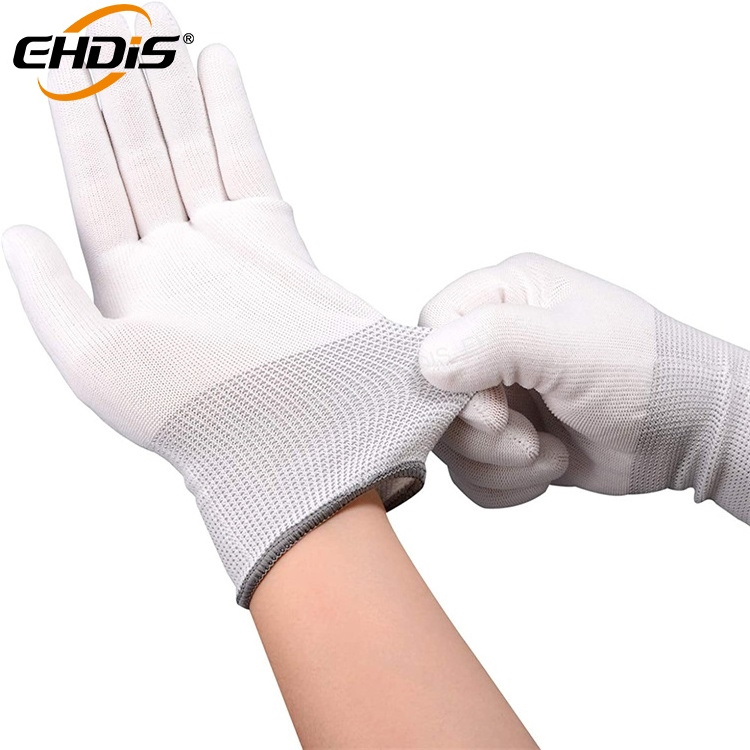 Ehdis Industrial Anti-static Window Tint Vinyl Car Wrap Gloves Carbon Fiber Stickers Film Install Tool Nylon Work Gloves