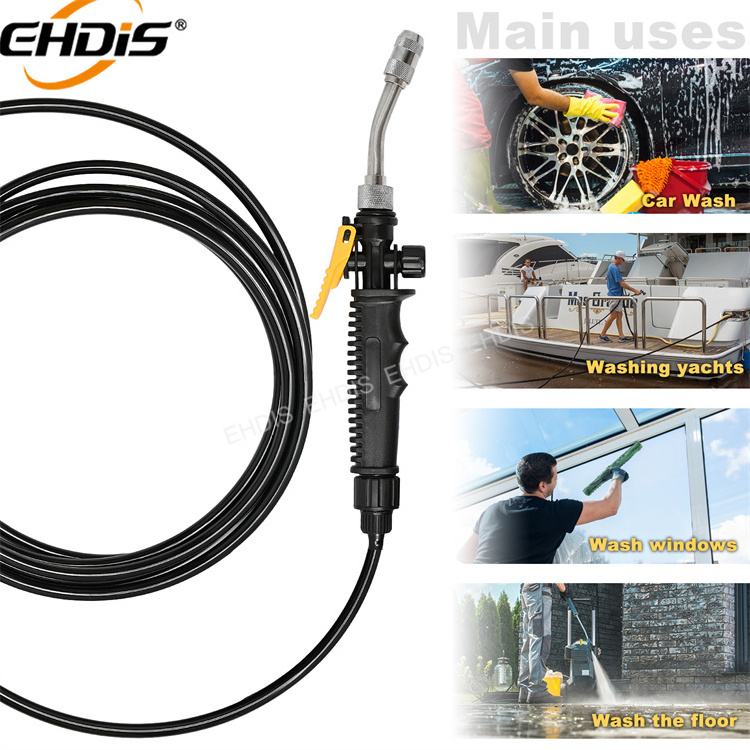 Ehdis High Pressure Spring Hose Car Wash Spray Gun Nozzle