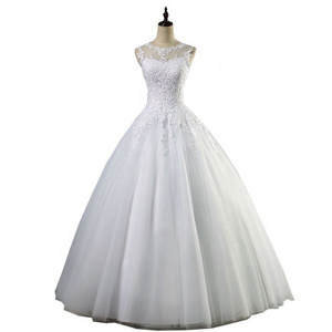 Sweetheart White Ivory Lace Wedding Dresses Tulle Gown Ball Gown Bride Dress Custom made