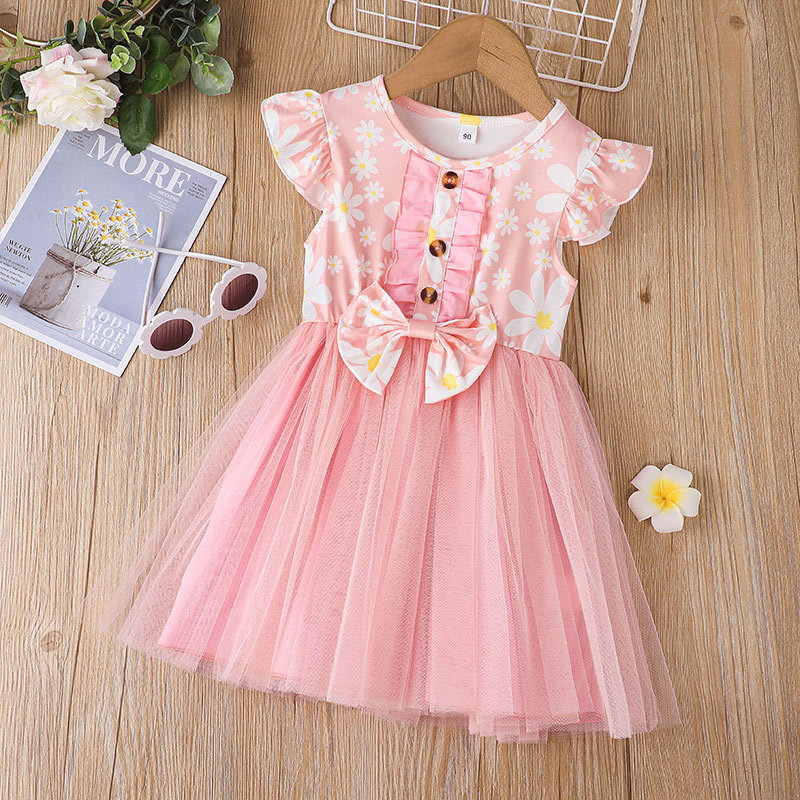 Baby Girl Dress Cute Bow Newborn Princess Dresses For Baby 1-3 Year Birthday Toddler Infant Party Dress