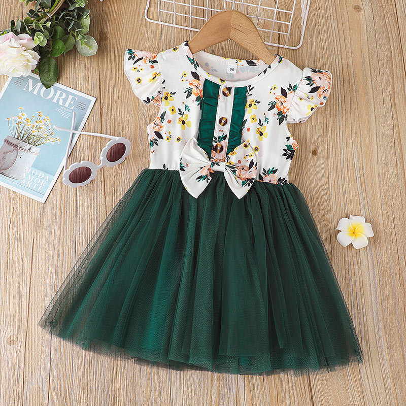 Baby Girl Dress Cute Bow Newborn Princess Dresses For Baby 1-3 Year Birthday Toddler Infant Party Dress