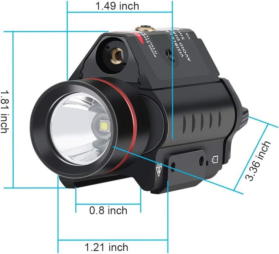 Red Dot Laser Sight with hunting Accessories Outdoor Hunting Flashlight