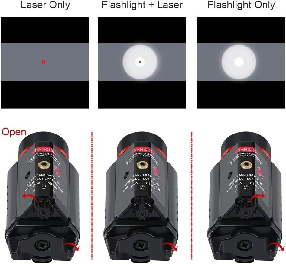 Red Dot Laser Sight with hunting Accessories Outdoor Hunting Flashlight