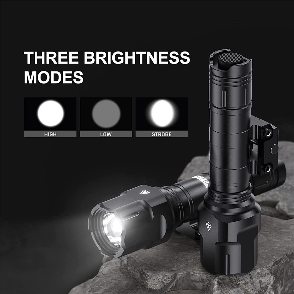 WL25 1200 Lumen Flashlight Hunting Light Super Bright Zoom Flashlight with Pressure Switch