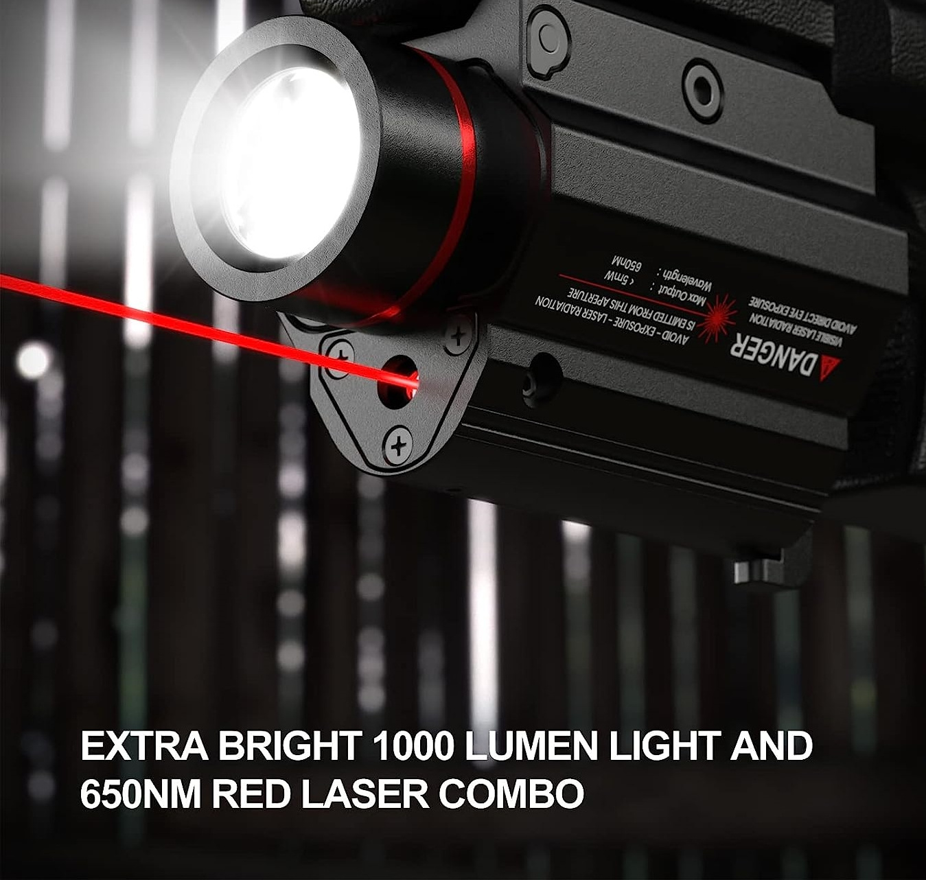 Green and Red Dot Laser Flashlight Combo 1000 Lumen Tactical Light Hunting Flashlight