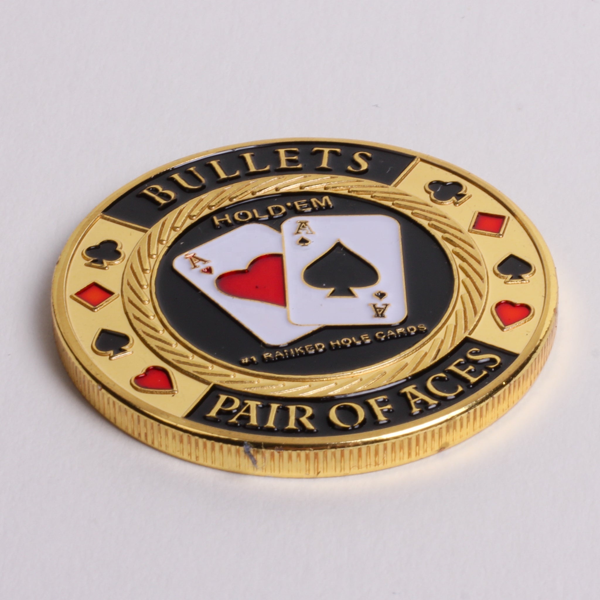 high quality custom football golf club  metal enamel professional poker chips