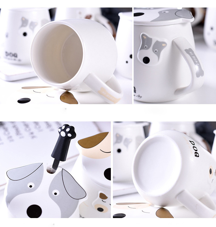 Cartoon 3D Coffee Cups Cartoon Dog Design Cute Animal Dog Ceramic Mug