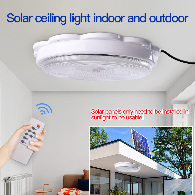 Simple Style LED Ceiling Lamp Fixture Energy Saving Solar Ceiling Light For Dining Room