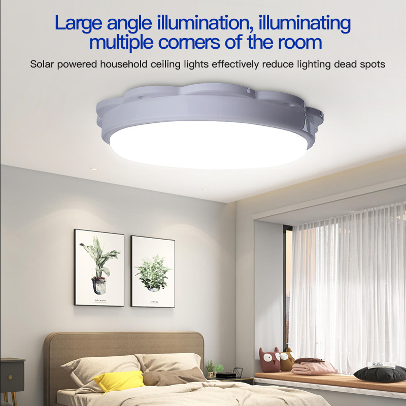 Simple Style LED Ceiling Lamp Fixture Energy Saving Solar Ceiling Light For Dining Room