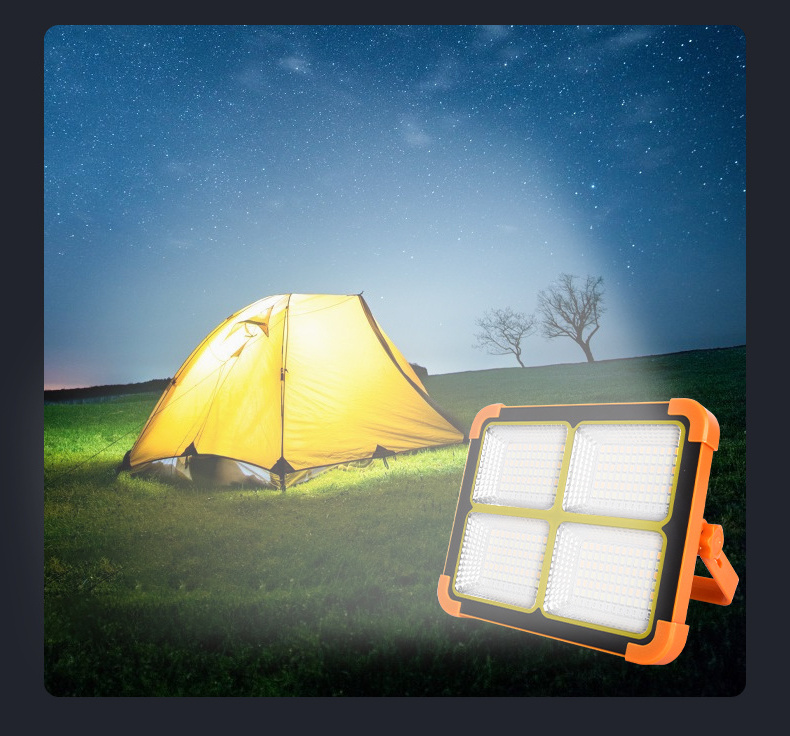 High Power 1000W Outdoor Travel Waterproof Emergency Lamp Rechargeable LED Solar Camping Light