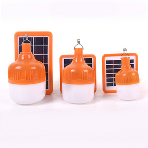 Outdoor solar rechargeable led bulb light flashlight solar lamp for camping