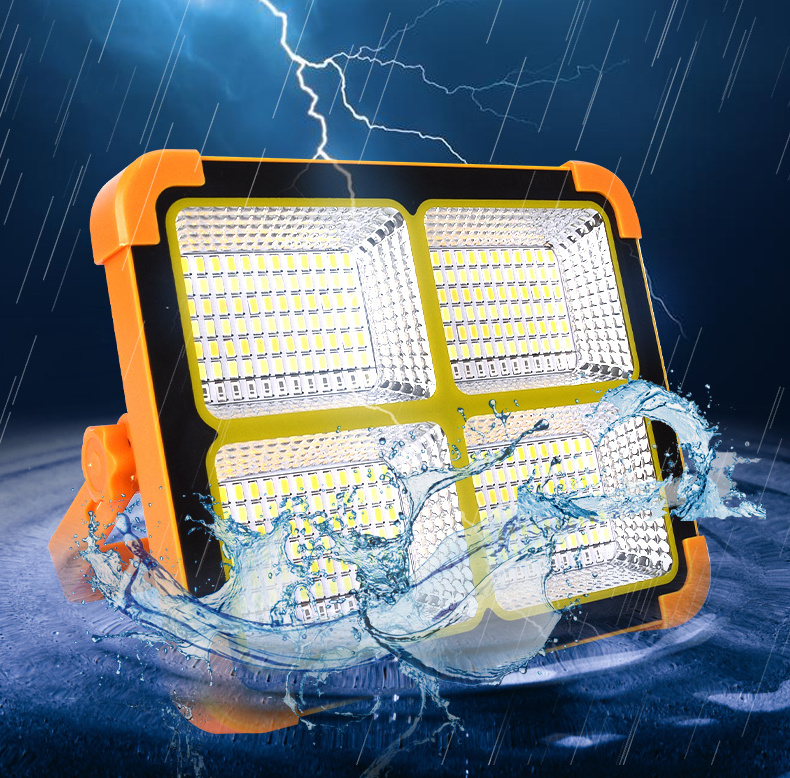 High Power 1000W Outdoor Travel Waterproof Emergency Lamp Rechargeable LED Solar Camping Light