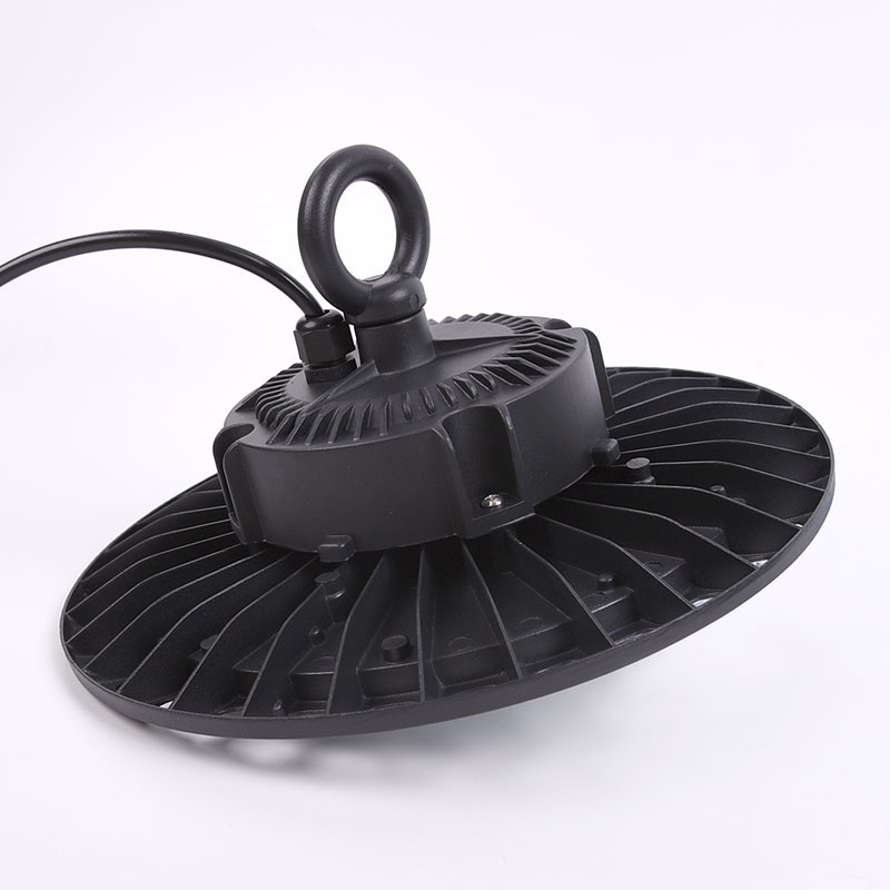 UFO Led High Bay Light with 60 90 120 Degree Reflector 100LM W 100W 150W 200W Clear Black Premium Luminous Body