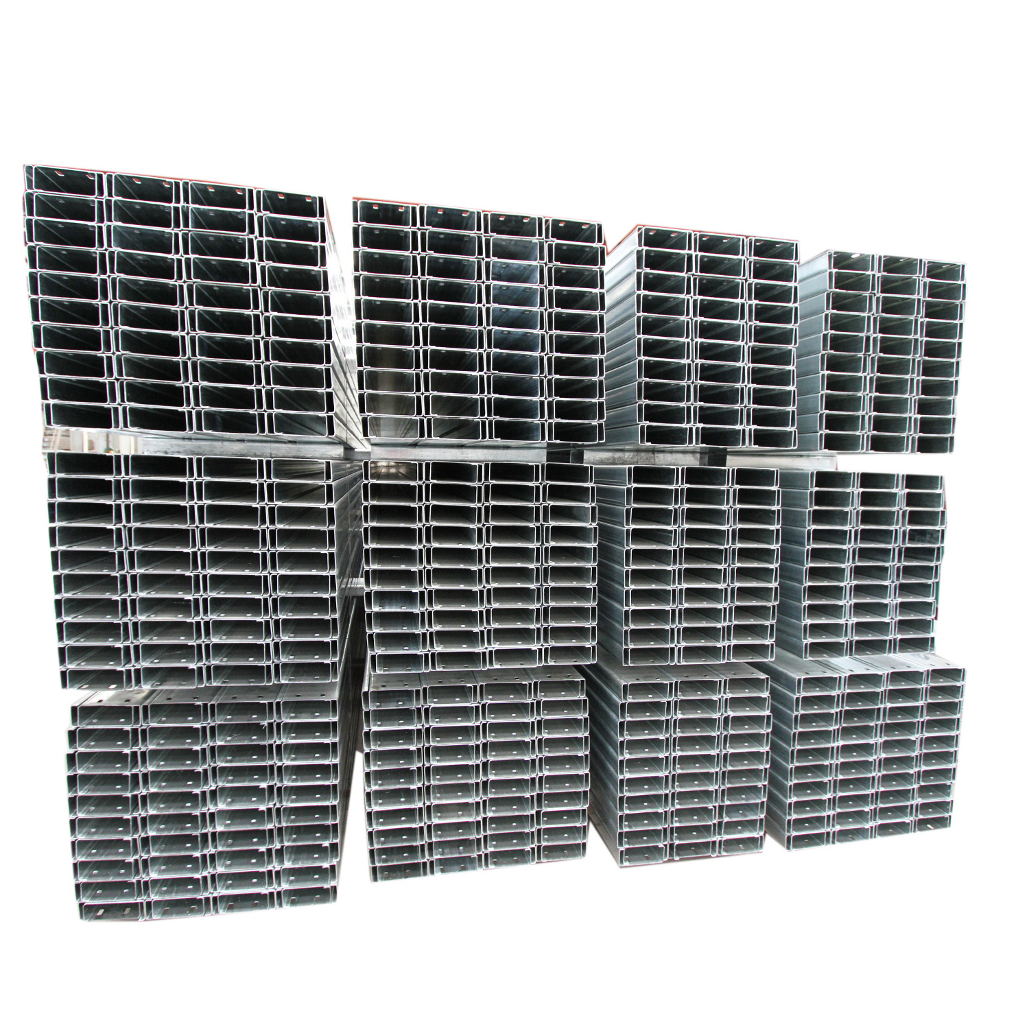 low price wholesale price HDG Steel C Channel Purlin 41x41x2 mm Slotted Channel galvanized metal tracks galvanized channel