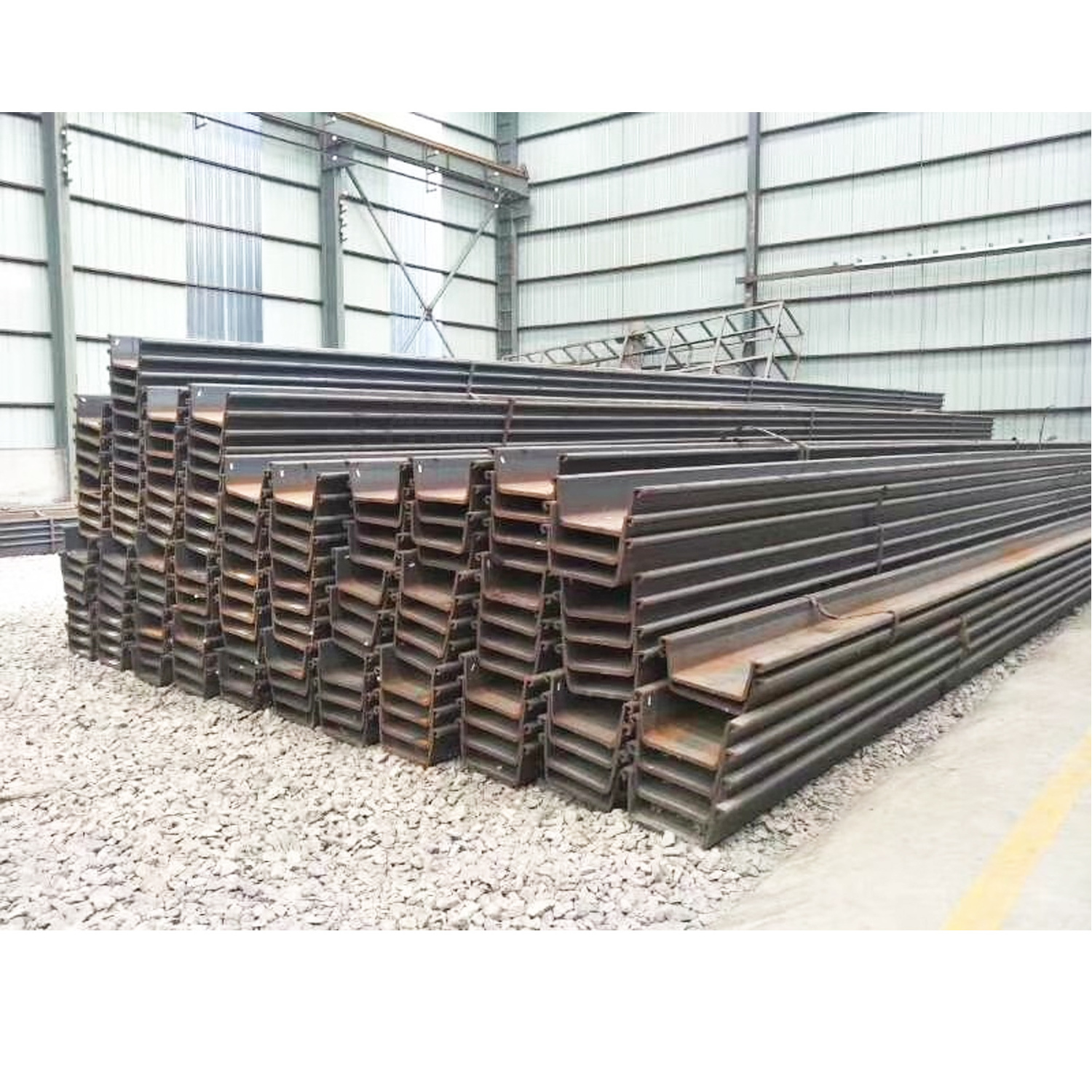 Factory Direct Sale 12M Shipbuilding H Shaped Larsen Ushaped Seawall Manufacturer Steel Sheet Pile Type 4