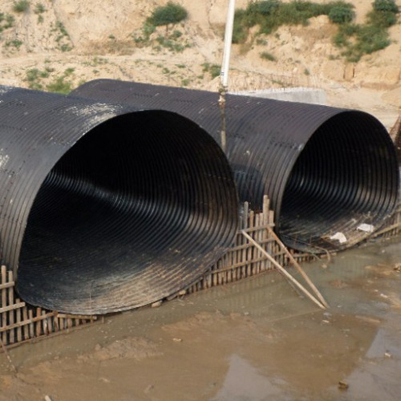 Bridge complete galvanized metal tunnel steel culvert pipe 2m 1m 3m diameter spiral corrugated culvert tube