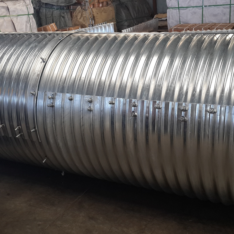 48 Inch Culvert Pipe Hot Dip Zinc Corrugated Steel Pipe Metal Culvert for Highway