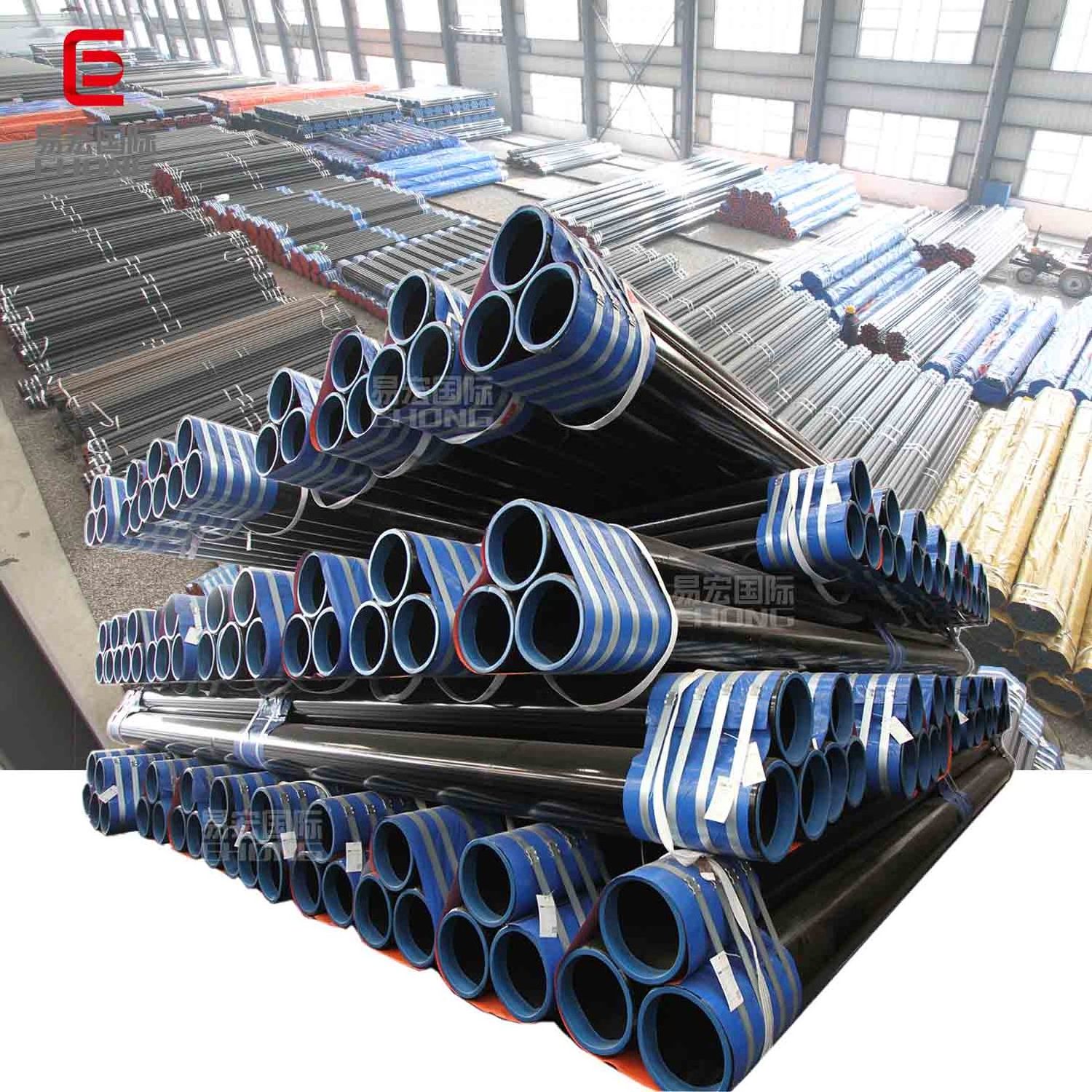 cold rolled carbon steel seamless pipe A106 1045 1080 api 5l q235 Carbon Sch40 ST37 Round Black  Seamless Steel Pipe