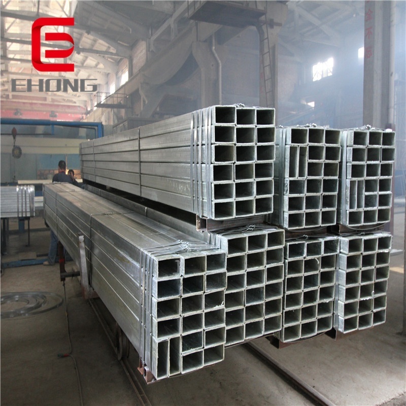 High quality Q195 Q235 pre galvanized square hollow Section steel tube and gi square rectangular pipe